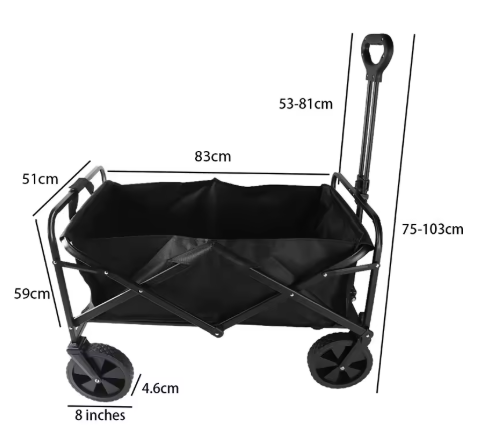 Chariot de Camping Pliable – Polyvalent et Ultra Résistant