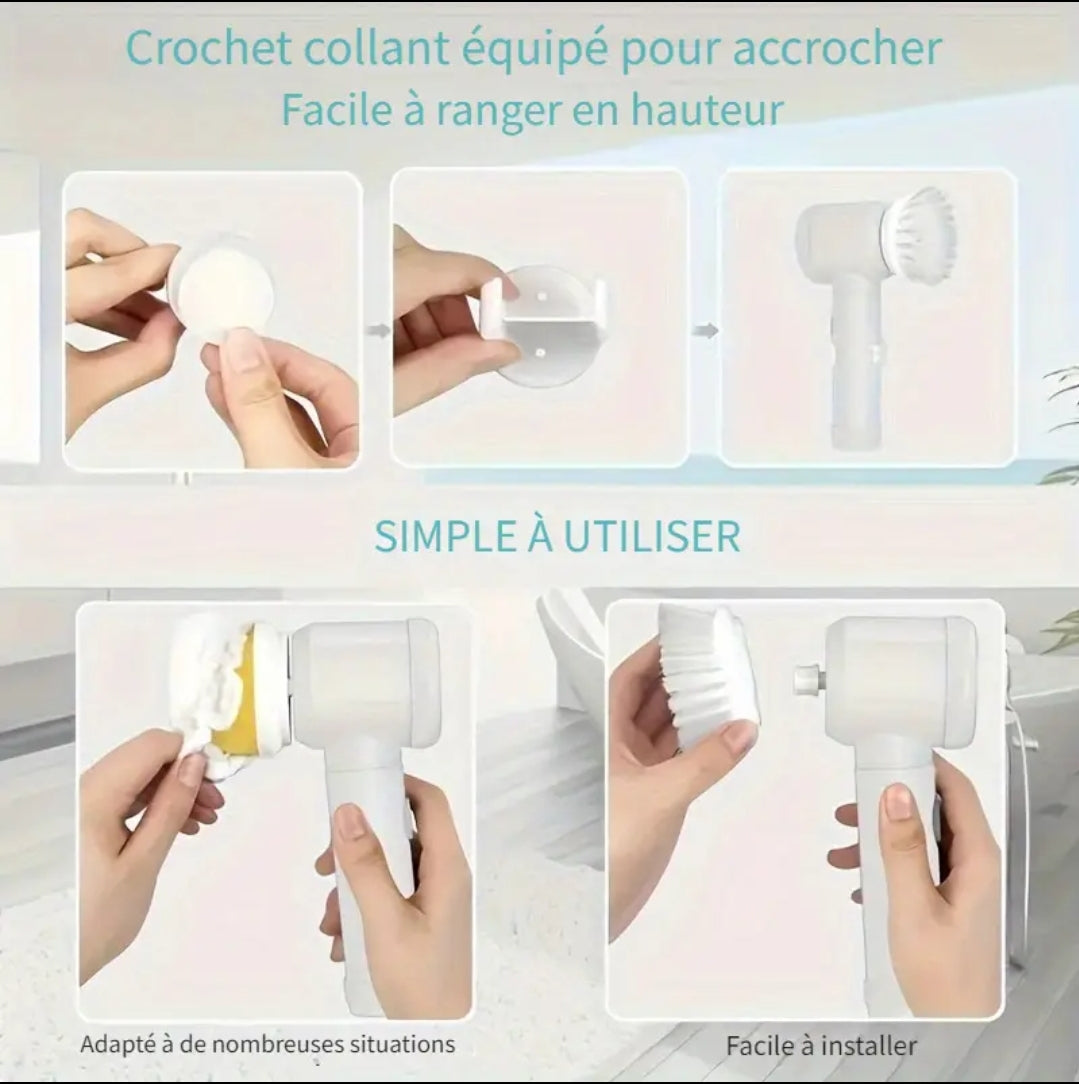 MAGIC BRUSH - Brosse désincrustante à tête multi-fonctionnelle