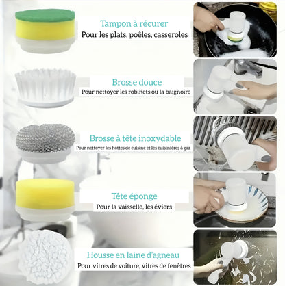 MAGIC BRUSH - Brosse désincrustante à tête multi-fonctionnelle