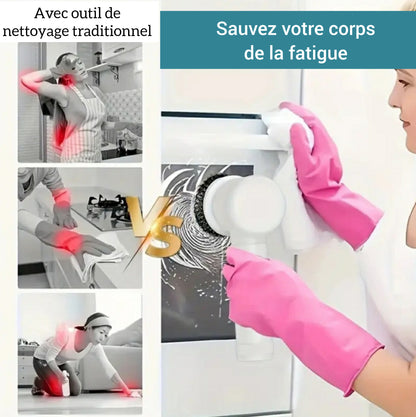 MAGIC BRUSH - Brosse désincrustante à tête multi-fonctionnelle