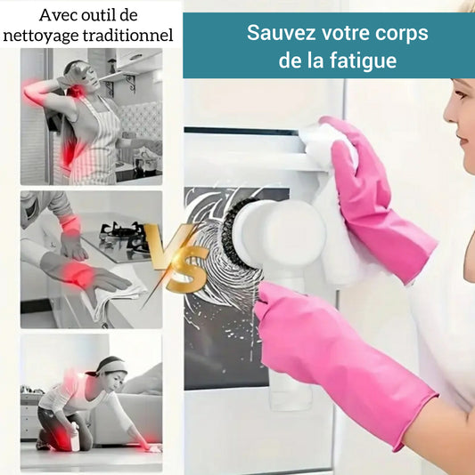 MAGIC BRUSH - Brosse désincrustante à tête multi-fonctionnelle