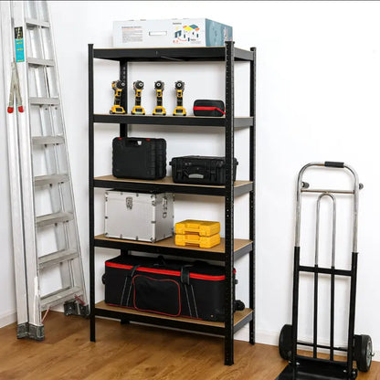 Lot de 2 Étagères Métalliques – 5 niveaux – 875 kg – Montage sans vis