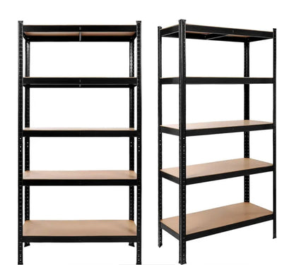 Lot de 2 Étagères Métalliques – 5 niveaux – 875 kg – Montage sans vis